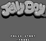 Jelly Boy title screen for GameBoy